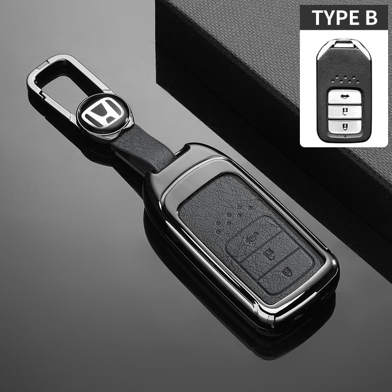 Car Key Case Cover Protection Shell For Honda Civic CRV HRV Accord Pilot Fit Freed Vezel Odyssey 2018-2022 EX EXL Smart Keyless
