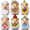 Silkfly 12 Pcs Hamster Hats Mini Hats for Snakes Small Animals Guinea Pig Hamster Clothes for Lizards Bearded Dragons Holiday Party Costume