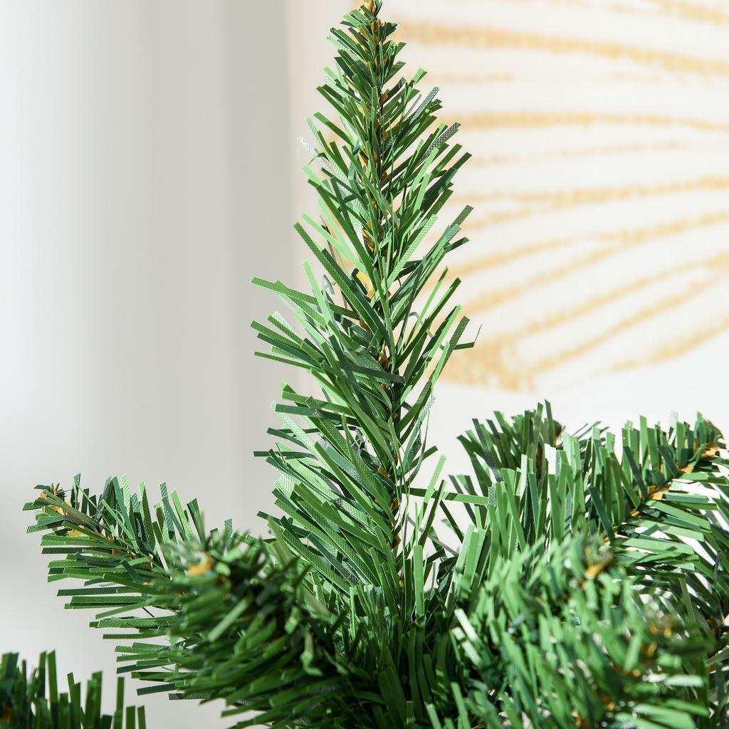 Mini Christmas Tree 55cm with 50 Thick Branches and Realistic Needles In PVC, Base In Cement and Jute