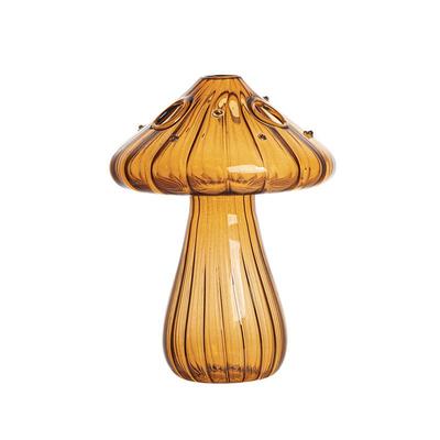 Vase 1PC transparentes Glas Pilz Tischdekoration Home Hydroponic Blumenarrangement Aromatherapie Hotel Home Living