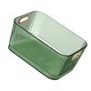 Transparent Desktop Storage Basket Green Large Capacity Desktop Organizer Portable Multipurpose Acrylic Storage Basket Bathroom