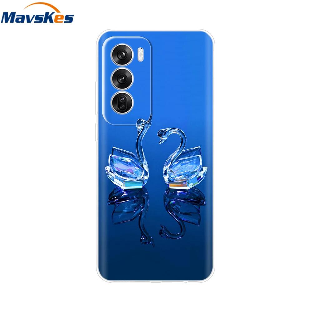 For OPPO Reno 12 5G Case Transparent Cover For OPPO Reno12 Pro 5G Reno12 Luxury Marble Soft Silicone TPU Phone Cases Funda Capas