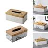 with Lid Napkin Storage Box Marbling Paper Towel Dispenser Durable Napkin Holder  Living Room