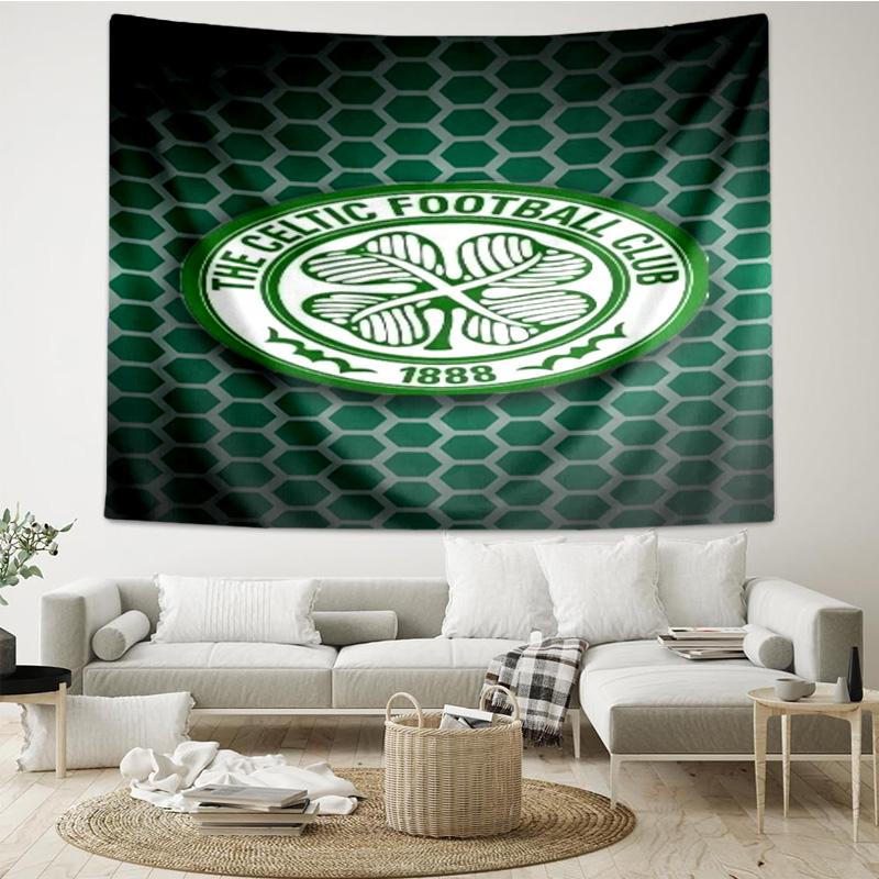 Celtic Football Club Crest Tapestry Hanging for Bedroom,Livingroom, Playroom,Decor Art Room Wall Tapestry Holiday and Birthday Gifts
