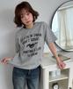 AMOU Vintage Horse Half T-Shirts Gray