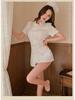 Elegant White Nurse Cosplay Lingerie Set