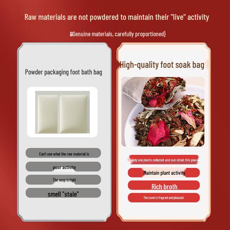 Mugwort Safflower Herbal Foot Soak - 28 Flavor Foot Bath Bag