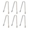 BHBL 6PCS Mini Small Tiny Tongs, 4.25Inch Stainless Steel Small Tongs for Serving Food, Kitchen 304stainless Steel