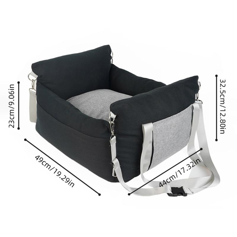Travel Small Cats Dogs Car Seat Basket Back Seat Soft Carriers Bed Back Seat Wear Resistant Carriers Safe Small Dogs