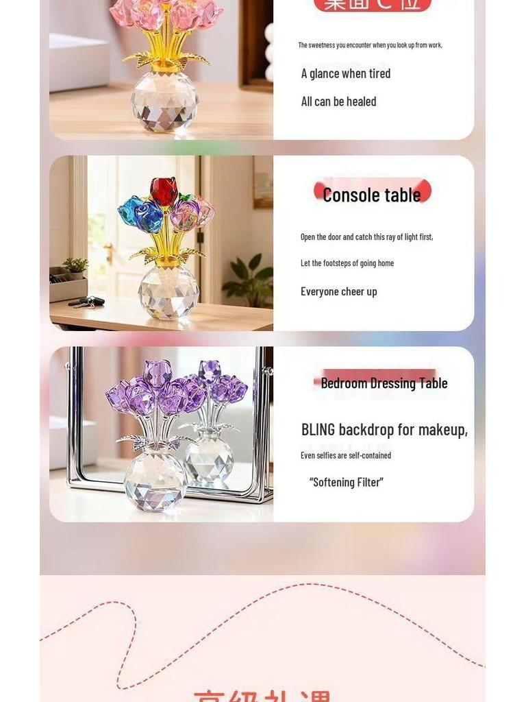 Eternal Crystal Rose: Exquisite Valentine's & Women's Day Gift for Her