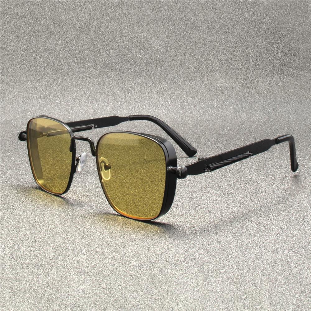ZXWLYXGX Metal Steampunk Sunglasses Men Women Fashion Glasses Brand Designer Retro Vintage Sunglasses