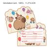 New Kapibara Theme Boy Party Disposable Paper Plate Paper Cup Paper Towel Tablecloth Flag Set Decoration