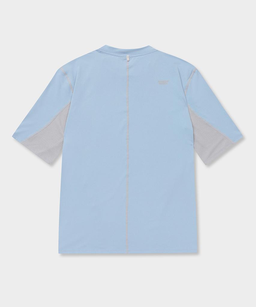 EOSSEOMLIJEUN Line Mid Sleeve Men'S Sky Blue