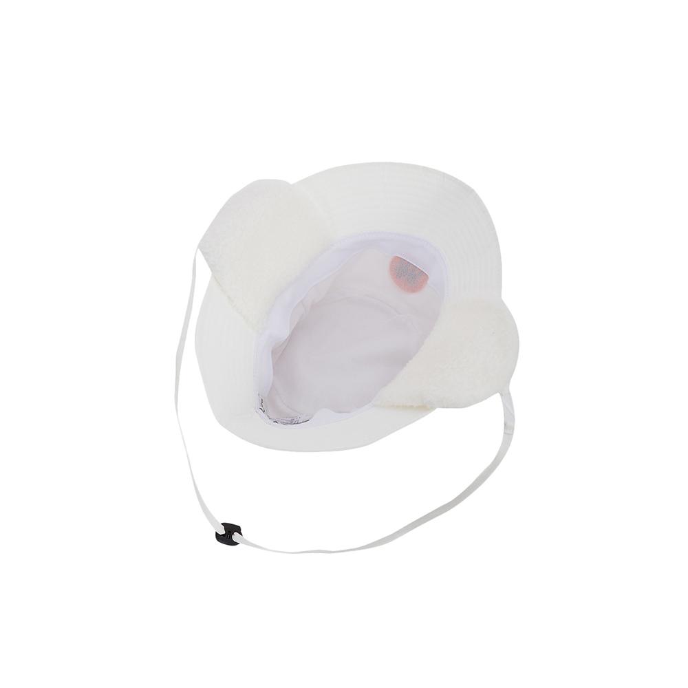 ROLLINGROLLEYE Earflap Diamond Bucket Hat Cream
