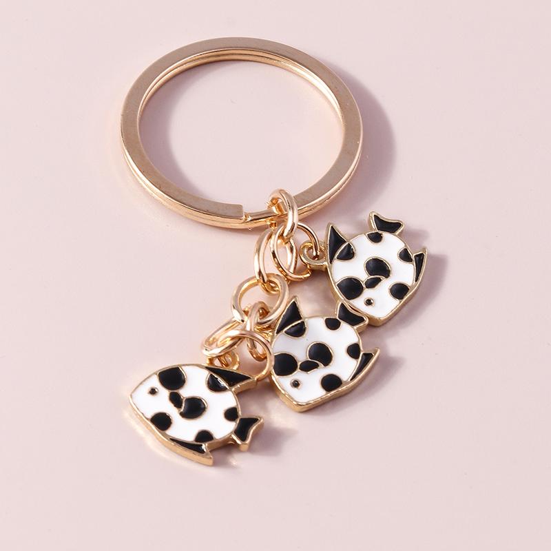 

Cute Enamel Fishes Keychain Animal Key Kings Pendant for Women Men Handbag Decoration DIY Jewelry Gift Accessories