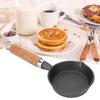 10CM Casting Iron Pan with Wood Handle Egg Frying Pan Mini Flat Bottomed Pancake Pan Kitchen Utensil