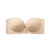 Original Front Buckle Tube Top Foundation Underwear Women's Small Breasts Gather and Show Large Invisible Non-slip Strapless Bra Cover