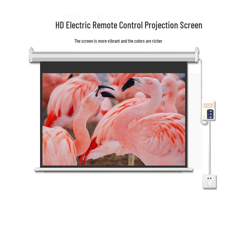 Lihong Elektrischer Projektionsleinwand mit Fernbedienung
