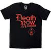 Maglietta Death Row Records: Logo Rosso (Nero) NOVITÀ UFFICIALE
