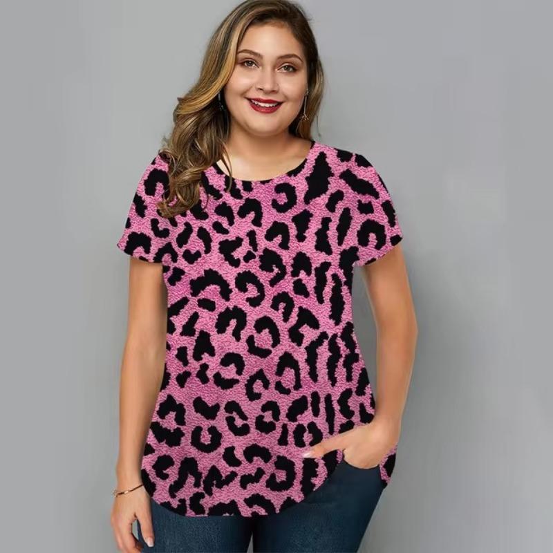 Женская футболка с леопардовым принтом — фото 9
