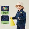 MQDMINI Boys' Blue Bear Denim Jacket