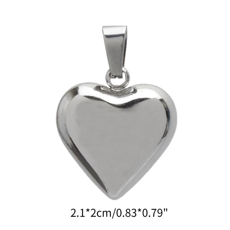 Metal Love Heart Pendants DIY Necklace Bracelet Earrings Setting Pendant for Jewelry Making Findings Vanlentines Gift