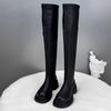 Fashion Flats Women Knee High Boots Platform Fashion Winter Shoes Designer New Woman High Boots 2025 New Brand Goth Mujer Chelsea Botas