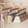 12 Clips Multi-Function Wood Hanger High Quality Strong Wooden Storage Rack Tie Socks Hanging No Trace Drying Rack