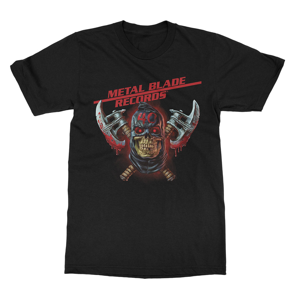 Vintage Hell Skull Lava Graphic TShirt Metal Blade Records Dark Metal Artwork Black 100 Cotton Unisex Gothic Tee