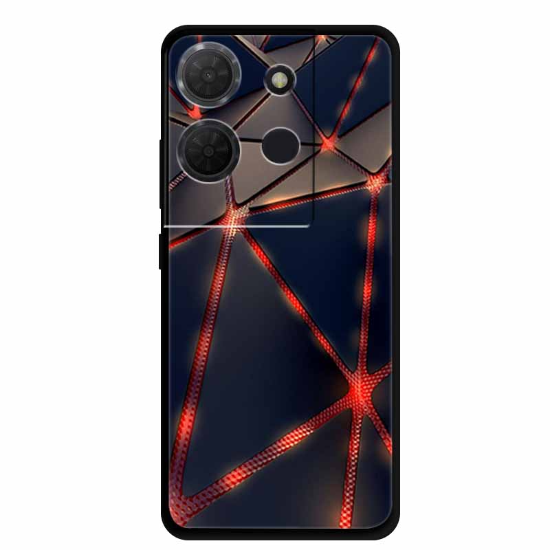 Cover For TCL 503 TPU Silicone Phone Case Flower Blossoms Para Capa Bumper Funda TCL503 Soft Protector Fashion Shockproof Bumper