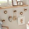 New Cartoon Walnut Wood Hook Beech Wooden Cute Animal Hook Wardrobe Hanger Children's Room Decora Hook Home Kitchen Accessories