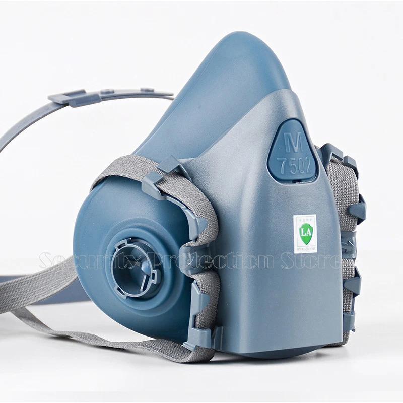 7503 7502 7501 Gas Mask Chemical Respirator Protective Mask Industrial Paint Spray Can Matched with 6000 Filter Anti Organic Gas 7502 x 1pcs