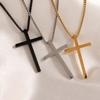 Titanium Steel Cross Necklace - Luxury Design for Women