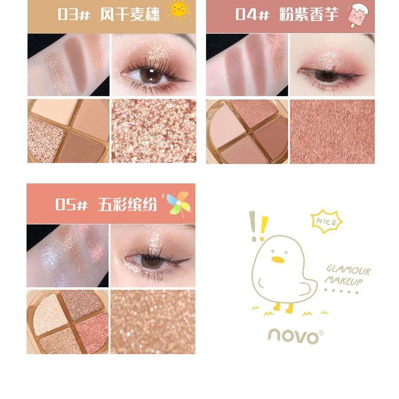 NOVO - Portable 4 Colours Eyeshadow Palette