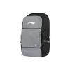 Li Ning Marke Logo Kontrast Design Polyester Rucksack Unisex Rucksäcke Schwarz Schatten-Grau ABSV255-1