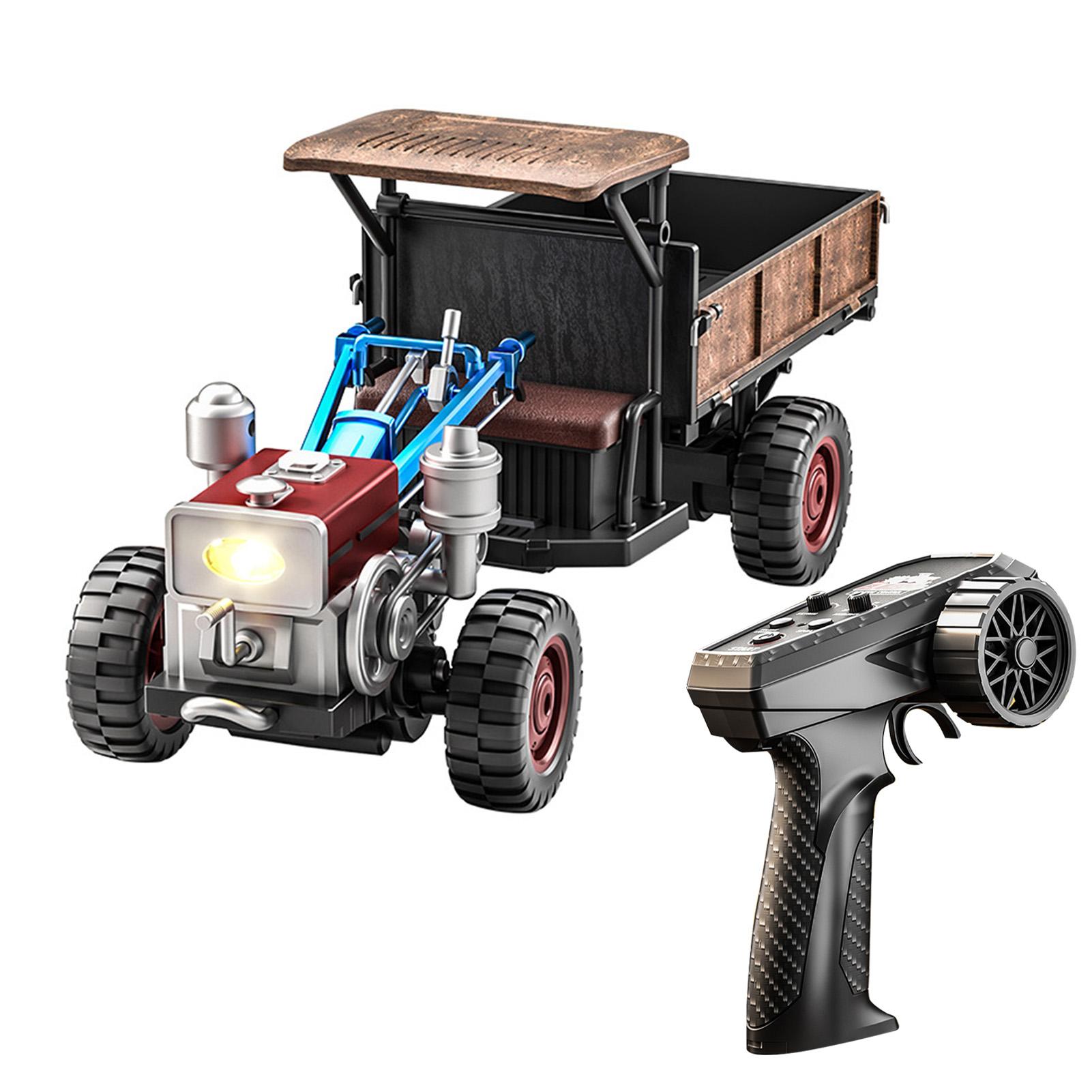 2.4G RC Tractor 4  with Simulated Sound Spray Fog Effect   Double Battery