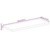 VidaXL Tabletop with Live Edge 70x30x2.5 Cm Solid Mango Wood 370525