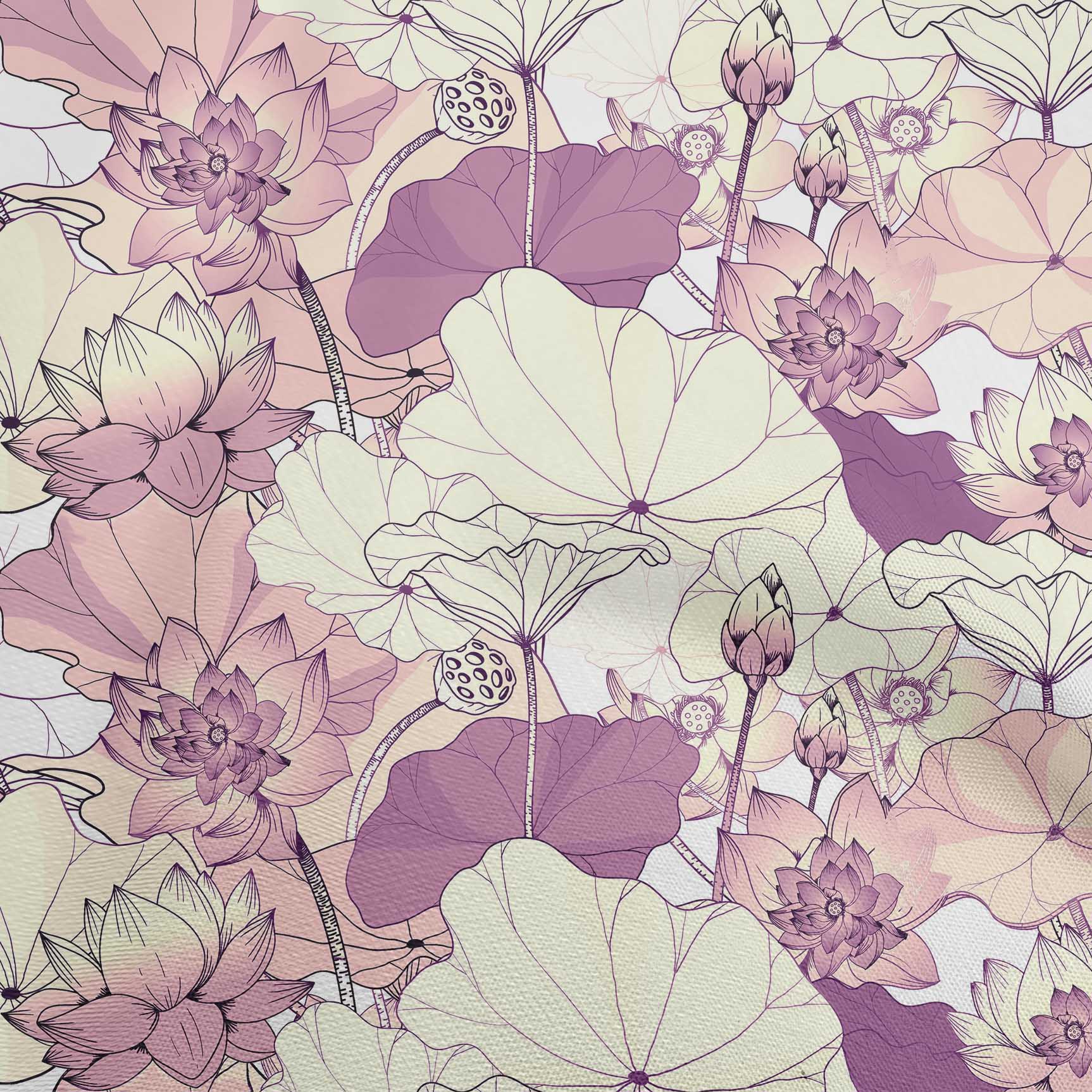 

OneOone Cotton Flex Grey Fabric Азіатсько-Японська квіткова тканина для стьобання Тканина для шиття з принтом у дворі 40 дюймів 42 Inch Wide - Viscose Chiffon винний