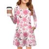 Girls' Long Sleeve Dress - Color Pocket Dress