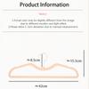 10pcs Upgraded Short Neck Hangers,Ultra-thin Space Saving Latex Clothing Hanger for Storage,Non-trace Skin-Smooth Drying Racks