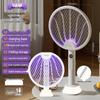 2-in-1 Foldable Electric Mosquito Swatter with Digital Display