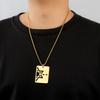  Judaism Star of David Necklace for Men Double Sided Hebrew Engraved Pendant Choker Stainless Steel Jewish Amulet jewelry