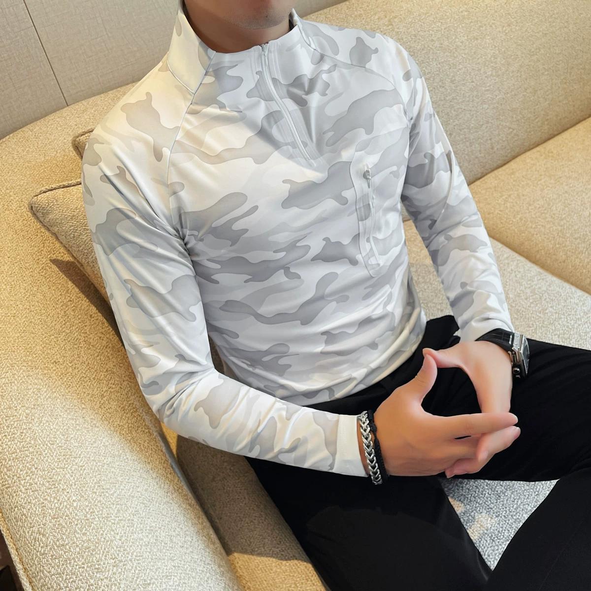 

Men Half Zip Quick Dry Jacket Long Sleeve Standing Collar Top Men Fitness Running Training T-Shirts Male Athletic Breathable Tee M білий