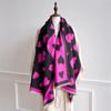 Women Imitation Cashmere Scarves Design Thick Blanket Pashmina Warm Shawl Wrap Neckerchief Female Plaid Bufanda Winter Bandana