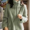 Women's 2025 Lambswool Short Jacket: Autumn/Winter Korean Retro Hong Kong Style, Warm and Versatile.