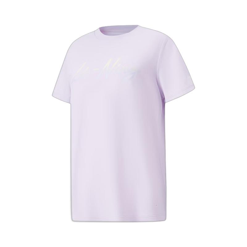 Li-Ning Youth Women s Moisture-Wicking Quick-Dry Short Sleeve Sports T-Shirt L
