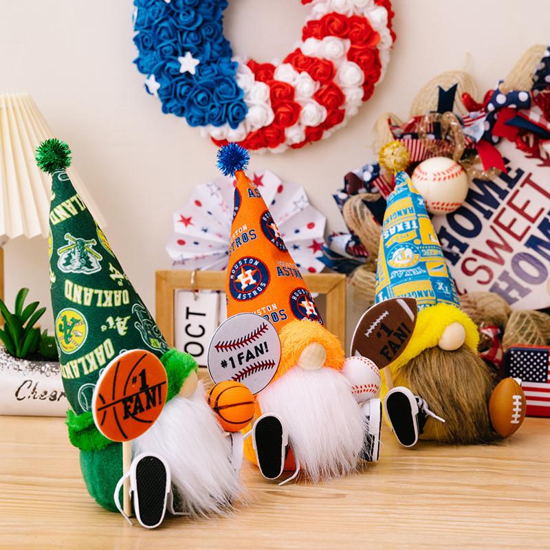 Playful Polyester Gnome Figurine For Basketball And Football Themed Room Decoration