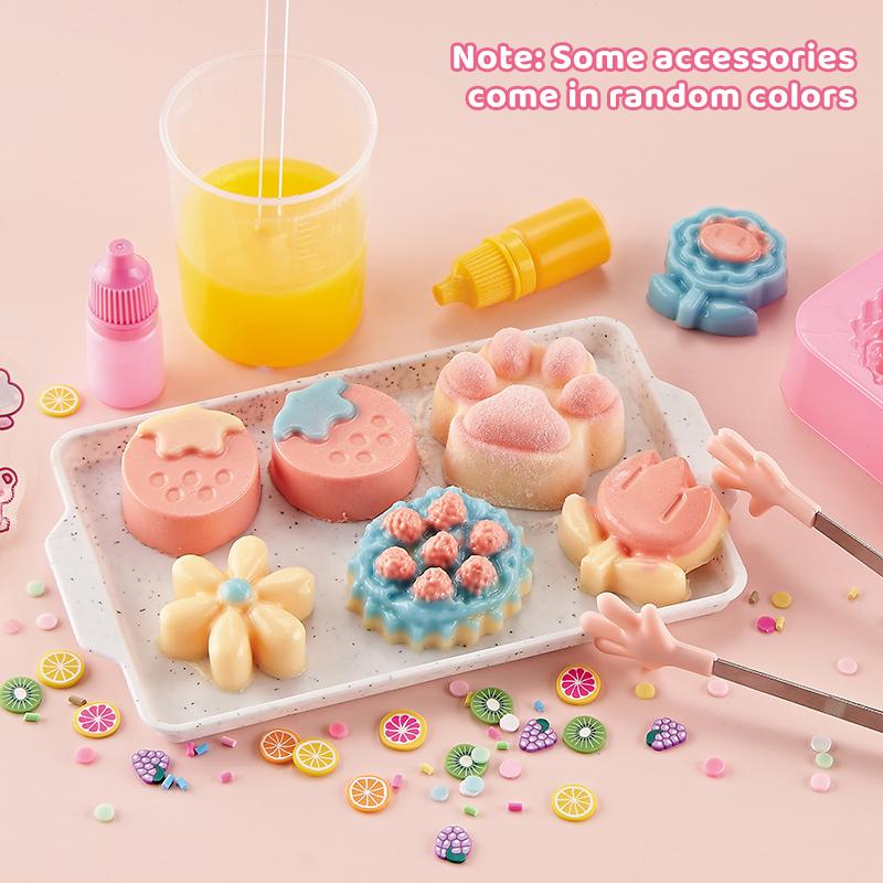 Mäkká silikónová DIY sada na stláčanie jedla pre deti a dospelých, hračky na uvoľnenie stresu, kreatívna séria dezertov, ručne vyrobená hračka yellow