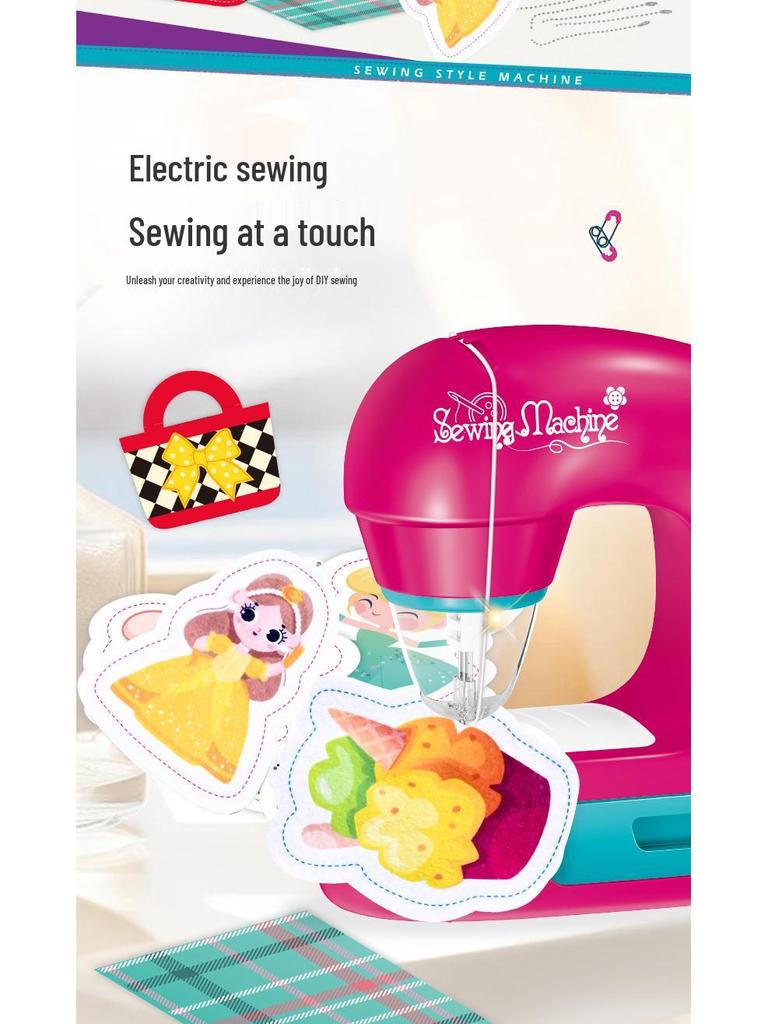 Elektrische Nähmaschine für Kinder zum Spielen und Basteln