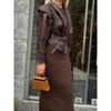 - Hot Lace-up Short Leather Jacket, Autumn and Winter Ladies Street Personality Leather Jacket
